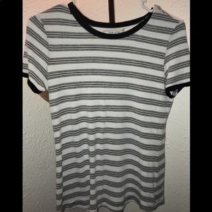 Striped large shirt